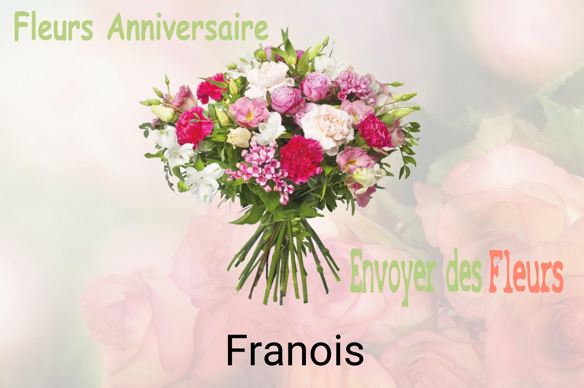Bouquet de fleurs d’anniversaire livré à Franois