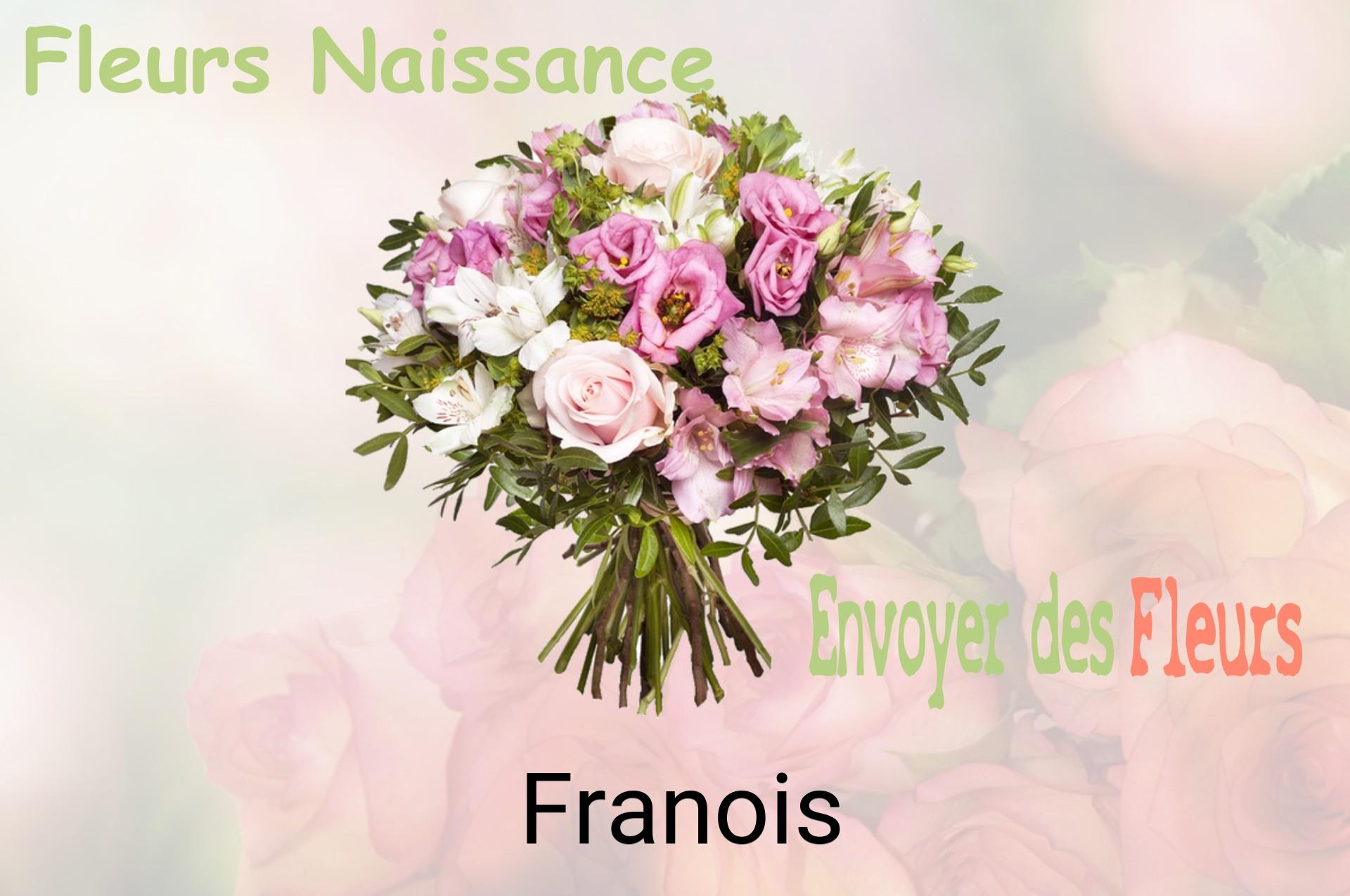 Bouquet de fleurs de naissance livré à Franois